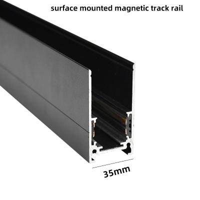 China Superficial magnético del sistema de la luz de la pista del hogar 48v 35m m montado en venta
