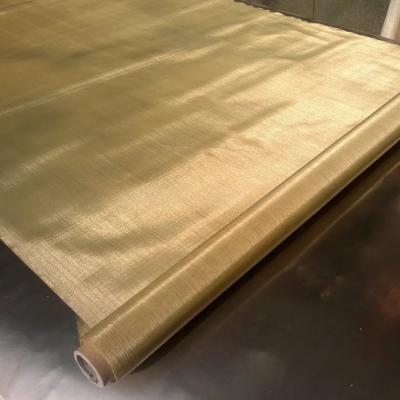 China 62 Micron 250 Mesh Twill Weave Brass Woven Wire Mesh 0.062mm Open Size for sale