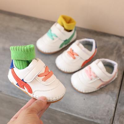 China Other 2022 unique soft baby toddler shoes for men and women's treasure shape small white shoes spring and autumn new single shoes for sale