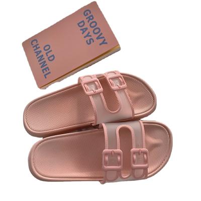 China 2021 New Girl Summer Indoor Home Fashion Anti-slippery Outdoor Wear Slippers Lovely Heart Non-slip Slippers for sale