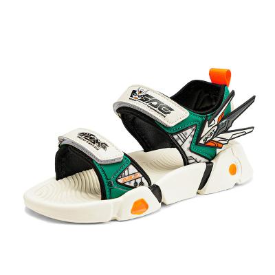 China Peep The Other Peep Soft-soled Toe Beach Shoe Boy Sandal 2021 Summer New Middle Fashionable Boy Cartoon for sale
