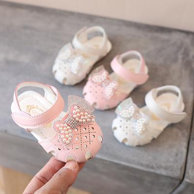 China 2022 New Summer Korean Children's Princess Shoes Girls Soft Bottom Breathable Walking Shoes Fashion Casual Daily Single Shoes for sale