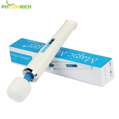 China Portable 3D Control Speed Vibration Massager Adult Rechargeable Magic Wand Massager for sale