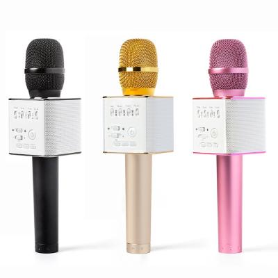 China Bluetooth microphone, q7 Q9 rose gold color cheap wireless microphone bluetooth for sale