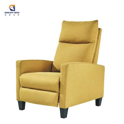 China (Others) 2 Years Warranty Home Furniture Living Room Adjustable One Seat Sofa Chair Electric Recliner Sofa Yellow for sale
