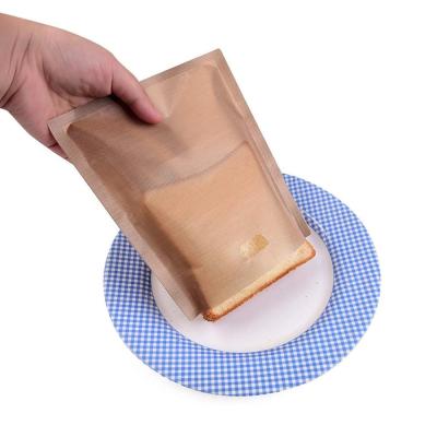 China Te Flon Microwavable Sandwich Bags For Grill Cheese Toaster Bags Reusable For Sliced Bread Heating for sale