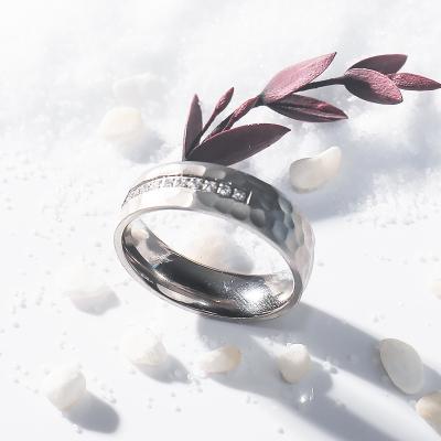 China ClassicalSterling Silver High Shiny Polished Combination Set With White Ring Wedding Rings Jewelry for sale