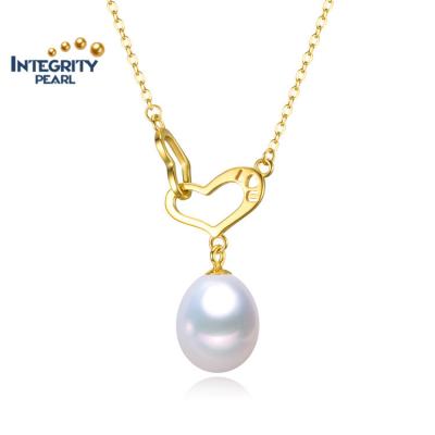 China FASHIONABLE Young Women's Jewelry Valentine's Day Gift Natural Freshwater Pearl Heart Shaped Pendants For Necklace for sale