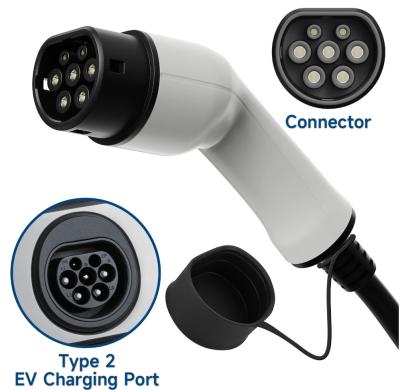 중국 타입 2 여성 EV 플러그 16A 32A EV 커넥터 IEC 62196-2 전기 차량용 자동차 사이드 플러그 판매용