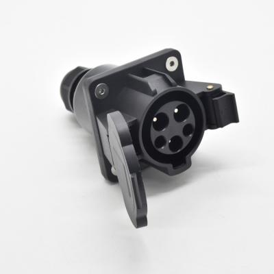 China Conector de carga de vehículos eléctricos de corriente alterna de fase única Tipo 1 Adaptador de carga de vehículos eléctricos 240V 16A 32A en venta
