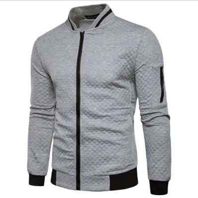China New Plaid Autumn Winter Zipper Stand Collar Casual Cardigan Men's Fashion Jackets for sale