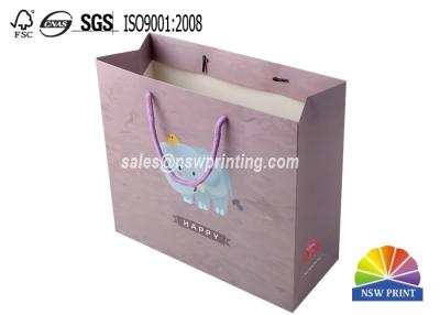 Chine Renforcé repliez les sacs en papier de cadeau d'achats de partie d'insertion de dessus et de bas de carton à vendre