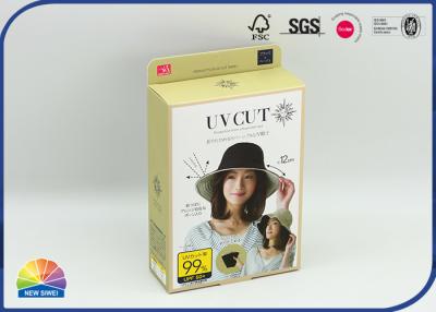China Caixa dobrável de papel revestido retangular 350 g/m² impressão CMYK para varejo à venda