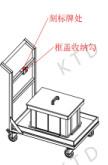China Aluminum Tube Vertical Trolleybus Industrial Copper Clay Frame Transporter Trolley for sale