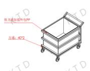China Industrial Vertical Transporter Trolley Aluminium Tube Water Truck Trolley for sale