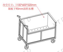 China SUS304 Filter Transport Trolley With 6