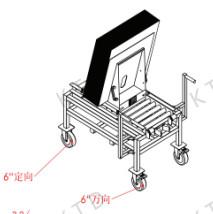 China AGV Temporary Industrial Storage Trolley With 6