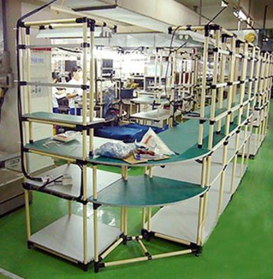 China Flexible L Shaped Lean Pipe Production Line For Electronic Equipment Manufacturing for sale