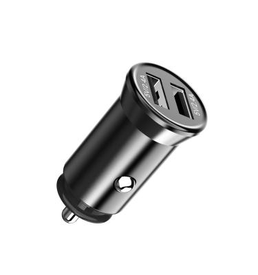 China Mobile Phone USB Plug Car Battery Charger Dual USB Car Charger 24 Watt 5v 4.8a Fast Mobile Phones Car Chargers for sale