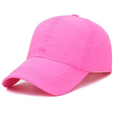 China Cheaper Price Advertising Hats Quick-Drying Solid Color Hat Outdoor Custom Logo 3D Embroidery Promotional Baseball Hat for sale