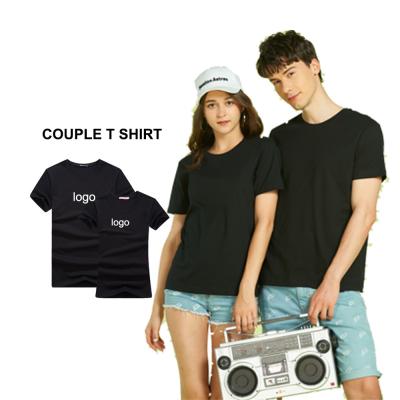 China Xinlifang t shirt manufacturing high quality couple t shirt mercerized cotton t shirt printing for sale