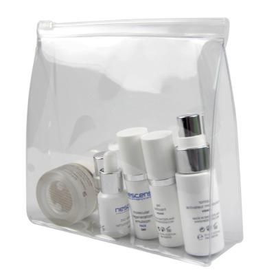 China OEM Fashion Cosmetic Bag Zipper Clear PVC Toiletry Bag Clear Tote Bag for sale