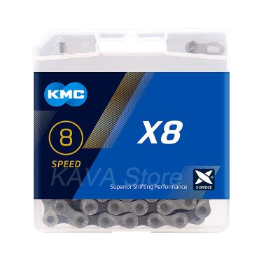 China Wholesale KMC Aluminum Alloy High Quality 116L 112L Series 8 Speed 116L 112L Road Bike KMC Bicycle Chain MTB Chain 8 Speed Silver Gold for sale