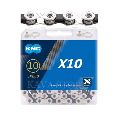 China Wholesale KMC Bike Chain 114L/116L Speed 114L/116L Series 10 Speed KMC Road Bike Chain 10 Speed Silver Gold High Quality KMC Bike Chain for sale
