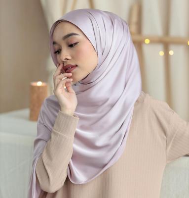China 2021 Wholesale Fashion Women Hijab Scarf Hot Selling Simple Velvet Satin Scarf Shawls for sale