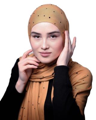 China Muslim tank top made high quality fashion elastic hijab women simple diamond decoration shawl wholesale for sale