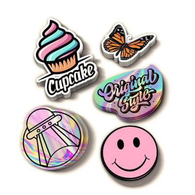 China Barcode cosmetic label/holographic/waterproof/sunproof round sticker LOGO label bottle label sticker company factory price label for sale