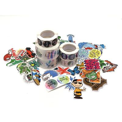 China Barcode Private Label/Custom Personal Design Holographic/Waterproof/Sunproof Printing Waterproof Adhesive Logo Label Sticker for sale
