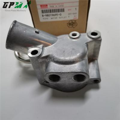 China Genuine Water Outlet Excavator Pipe 8980196950 8-98019695-0 For CX130B 4JJ1 for sale
