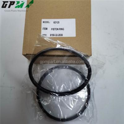 China Excavator Engine S6D125E-2 Piston Ring For PC400-6 PC450-6 WA450-3 WA470-3 HD255-5 D53-17 D85-21 6150-32-2030 for sale