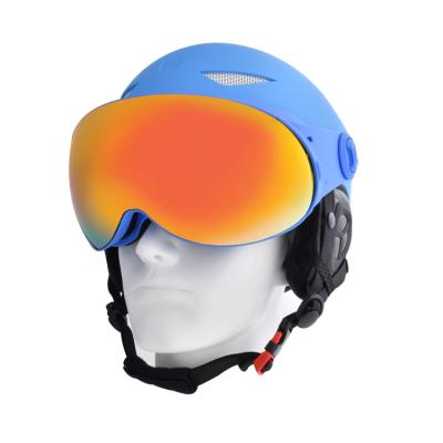 China Durable/Generous Integrative New Design Snow Model Helmet With Magnetic Ski Lenses for sale