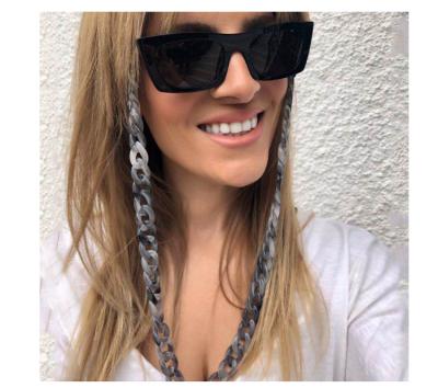 China 2021 Fashion Trendy Acrylic Glasses Chain Hanging Neck Anti-drop Glass Rope Sunglasses Accessories for sale
