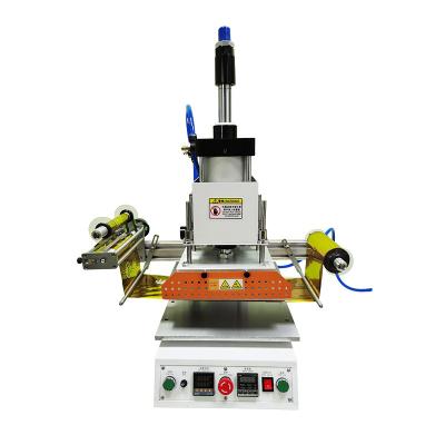 China food & Beverage Plant Pneumatic Hot Foil Stamping Machine Auto High Speed Desktop Aluminum Foil Stamping Machine For Large Sizes for sale