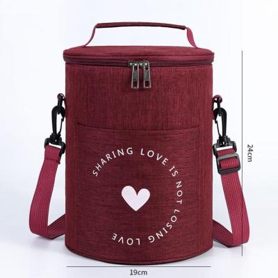 China Waterproof Lunch Box Food Bag Food Box Zipper Lock Around Insulated Cooler Bag with Adjustable Shoulder Strap for sale