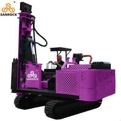 China Ground Screw Pile Driver Machine Power 70KW Solar Pile Driving Equipment Portable Rotary Pile Driver for sale