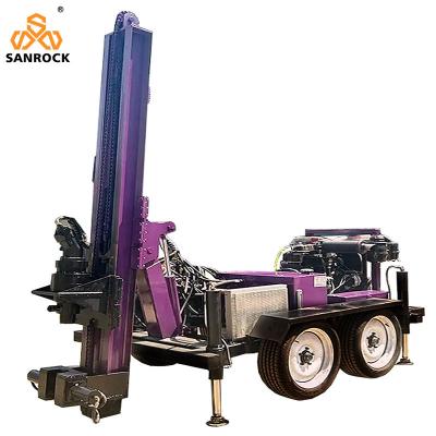 China Small Water Well Drilling Rig Rotary Borehole Drilling Machine Trailer Mounted Water Well Drilling Rigs for sale