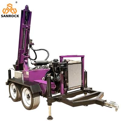 China Fast Drilling Speed Portable Water Well Drilling Machine with Diesel Engine and Deep Drilling Capability for sale