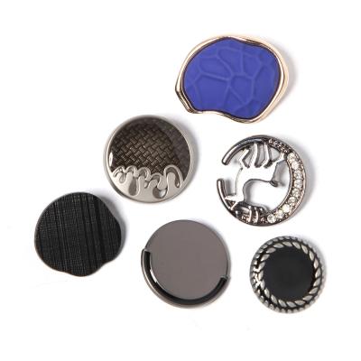 China Snap dry cleaning metal mushrrom white pearl denim crystal finding buttons 11 mm leg button for sale