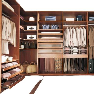 Chine Promenade en forme de L de la catégorie E1 dans les meubles à la maison en bois de garde-robe écologiques à vendre