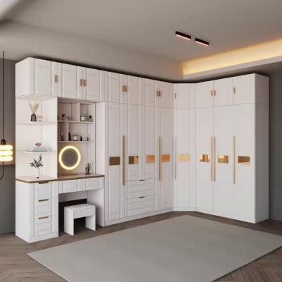 Chine Les meubles en bois de panneau de chambre à coucher de forces de défense principale de panneau de particules vêtent le meuble de rangement à vendre