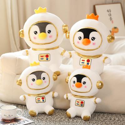 China Cute Animal Doll Walmart 2022 Selling Kids Soft Animal Gift Doll Space Penguin Super Cute Plush Toy for sale