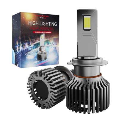 China High Brightness Aluminum Led Headlight H4 H4 Aluminum Led Bulb Smart Fanh4 High Speed Cooling Mini Led Projector Headlight Headlamp for sale