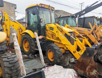 Cina Jcb 3cx 4cx di Front Discharge Used Backhoe Loader nella forte potenza del motore di riserva in vendita