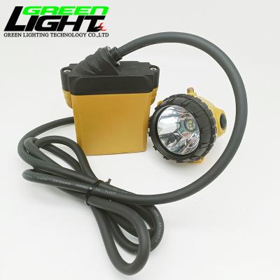 China High 10.4Ah Kl12lm Rechargeable LED Miner's Cap Lamp Wide Beam Mining Helmet Head Lamps for sale