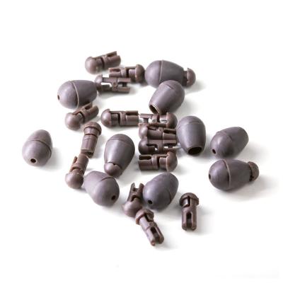 China Plastic and Rubber Quick Change Beads Fishing Snap Connector Accessories Fishing Hooklength Snap Beads For Hook Links Method Feeder Carp for sale