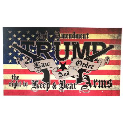 China Flying promotion! Custom Hot Sale 2nd Amendment Trump Flag 90*150cm for sale